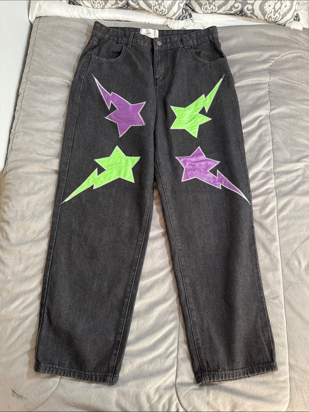 MadeExtreme Black Denim Jeans with Bold Label men’s teens Sz xl